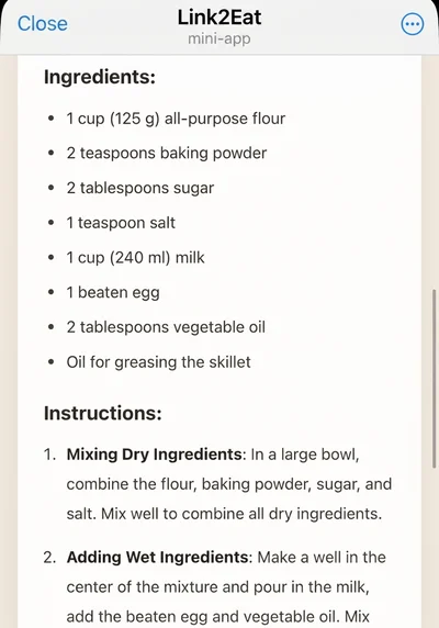 Ingredients ready