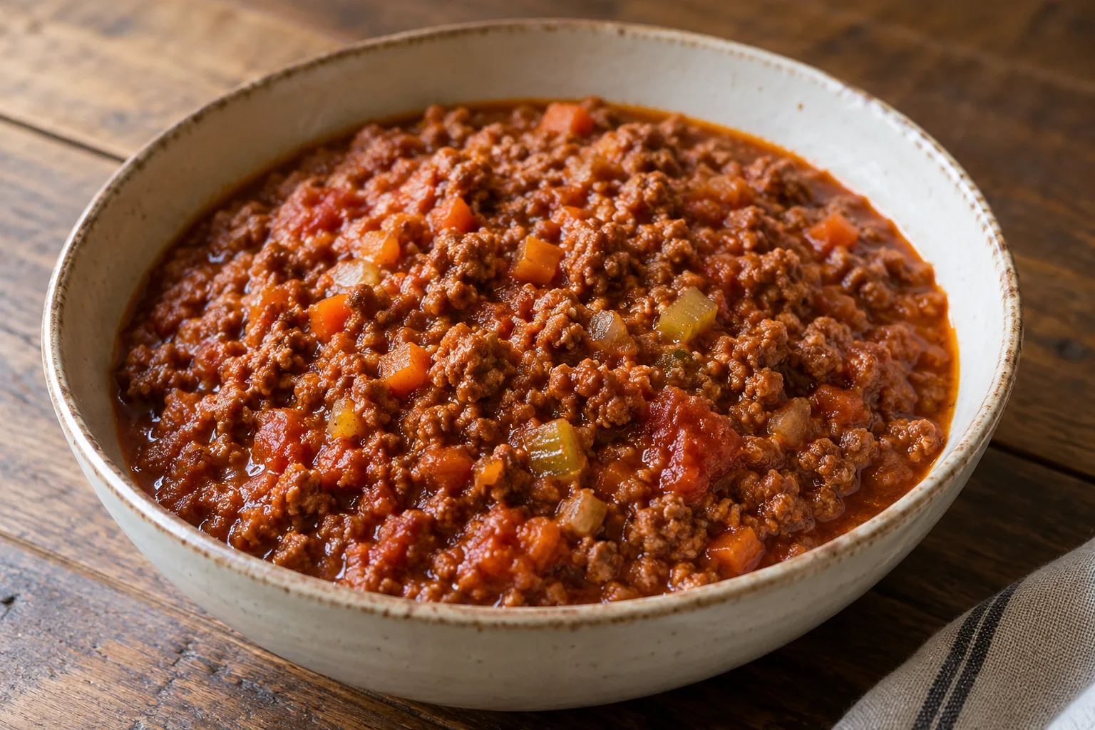 Bolognese-Ragù mit Hackfleisch und Pancetta
